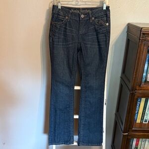 Harley-Davidson Women's Dark Blue Boot Cut Jeans Size 4
